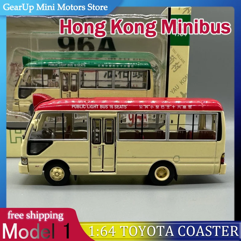 

Model One 1:64 Toyota Coaster Hong Kong Minibus - Alloy Diecast Bus Model In Stock for Bus & Commercial Vehicle Collectors Toy