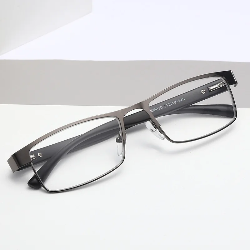 

Anti Fatigue Reading Glasses Men Metal Half Frame Presbyopia EyeGlasses +1.0 To +4.0 Business Eyewear Anti Blue Light Gafas