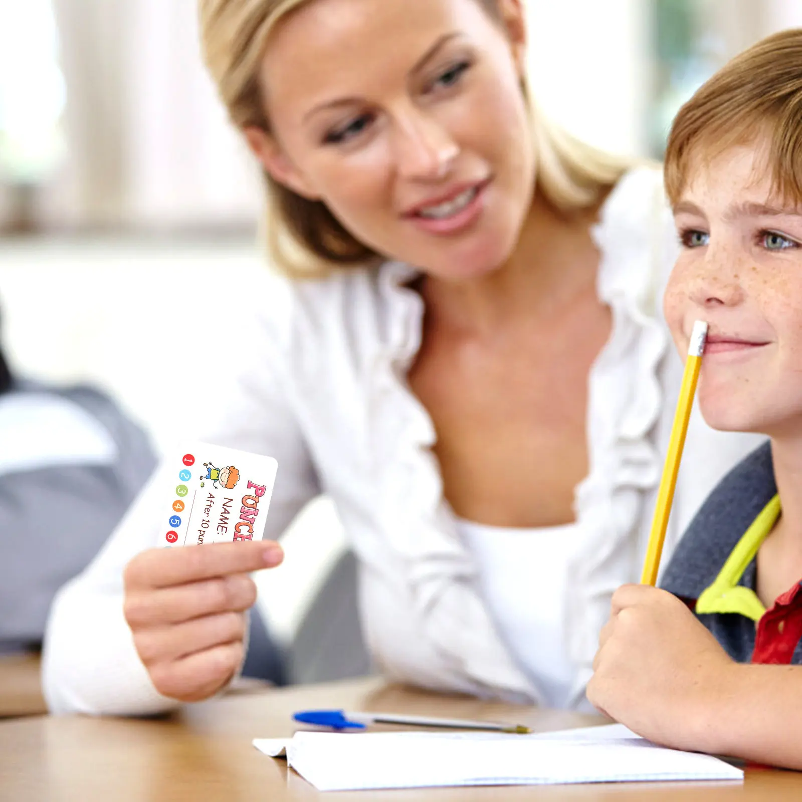 

150Pcs Children's Reward Cards Cartoon Design Multipurpose Punch Cards for Learning Motivation Classroom Use Teaching Prop