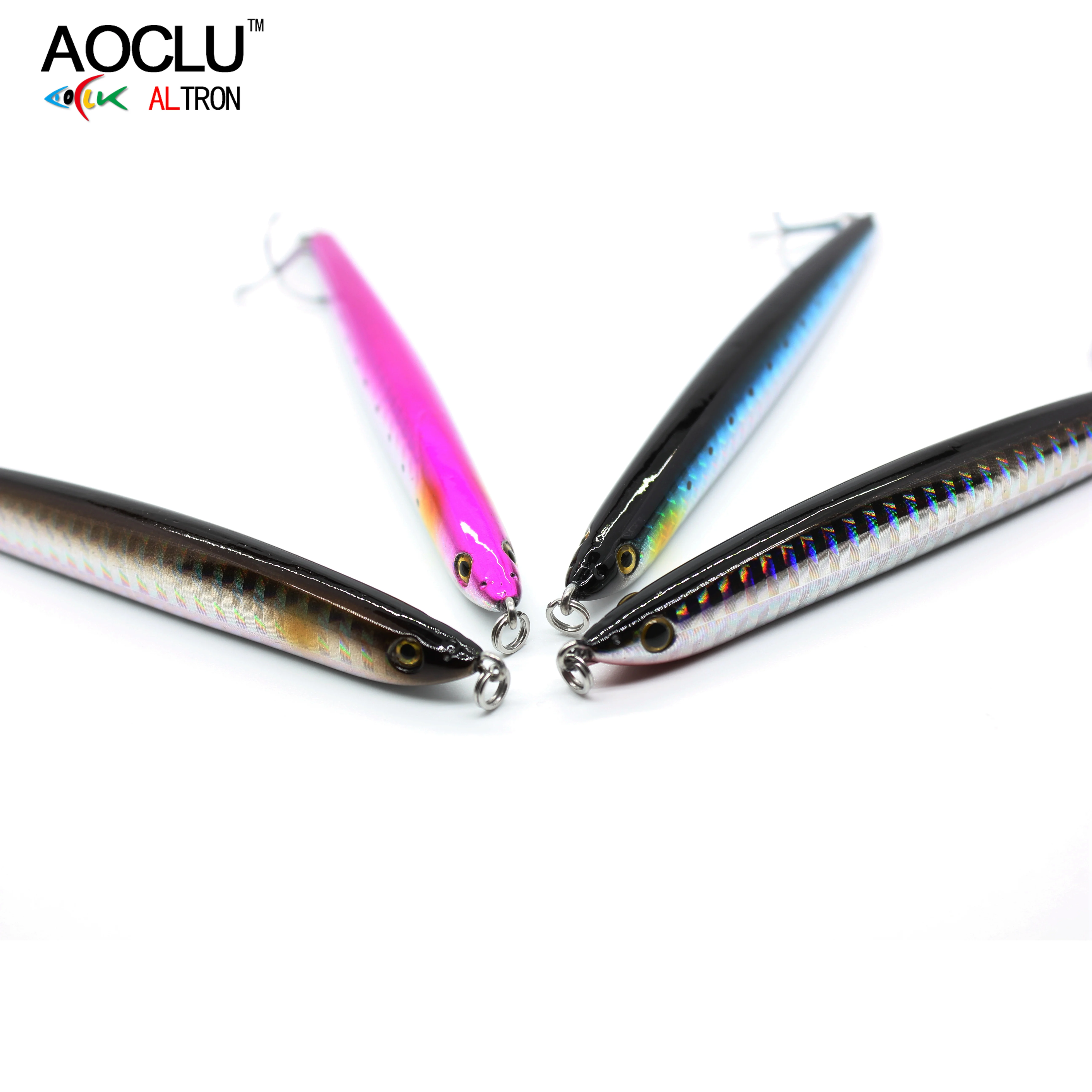 AOCLU Sinking Stick 105mm 27g Nadel Form Wobbler Harten Köder Minnow Crank VIB Bleistift Locken VMC Haken Ozean boot Küsten Kämpfer – Detail 3