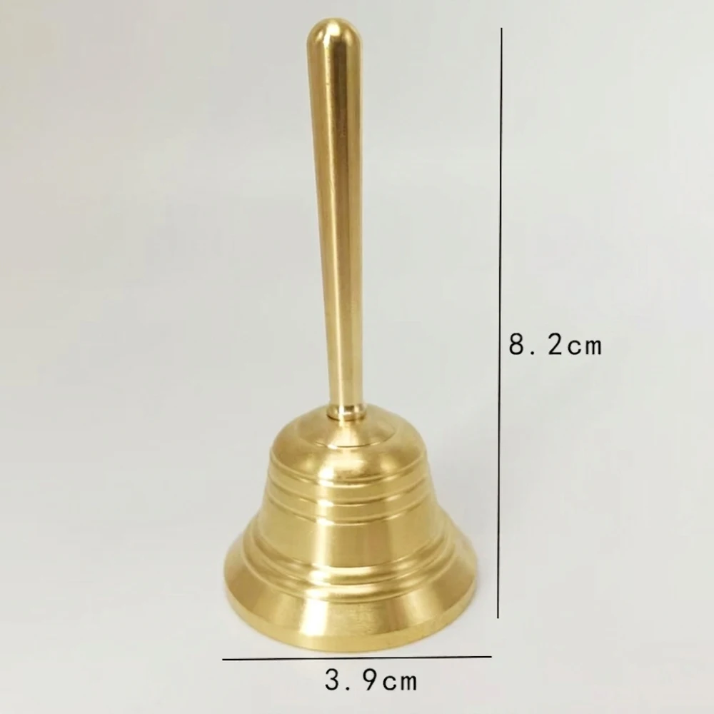 Retro Copper Hand Bell Decorative Metal Ornament Classical Style Craft Gift For Birthday Graduation Holiday Souvenir