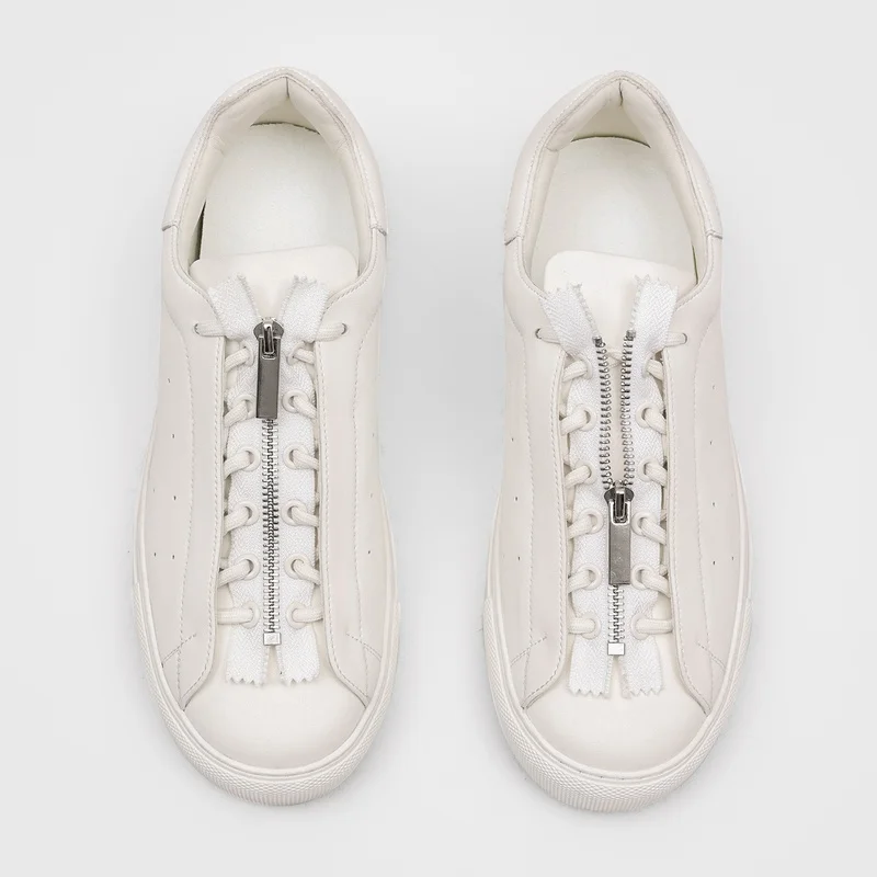 

MenHighly Popular Instagram Style Zipper Design Casual Sneakers Niche Personalized Fashionable Height Increasing Daily Commuting