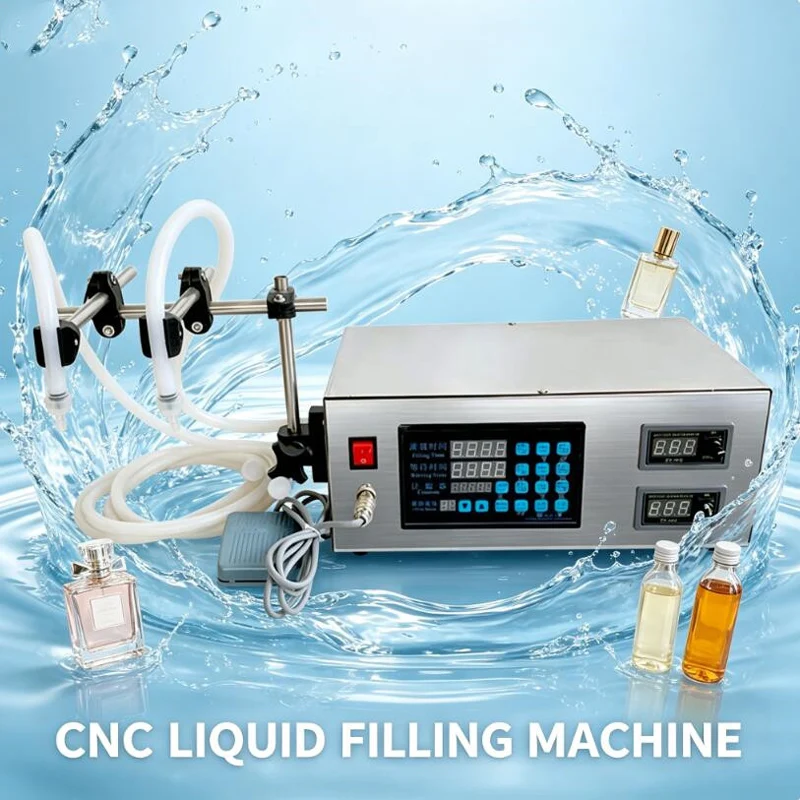 Electrical Liquids Filling Machine Mini Bottled Water Filler Digital Pump For Perfume Drink Water Milk Olive Oil Filling Machine