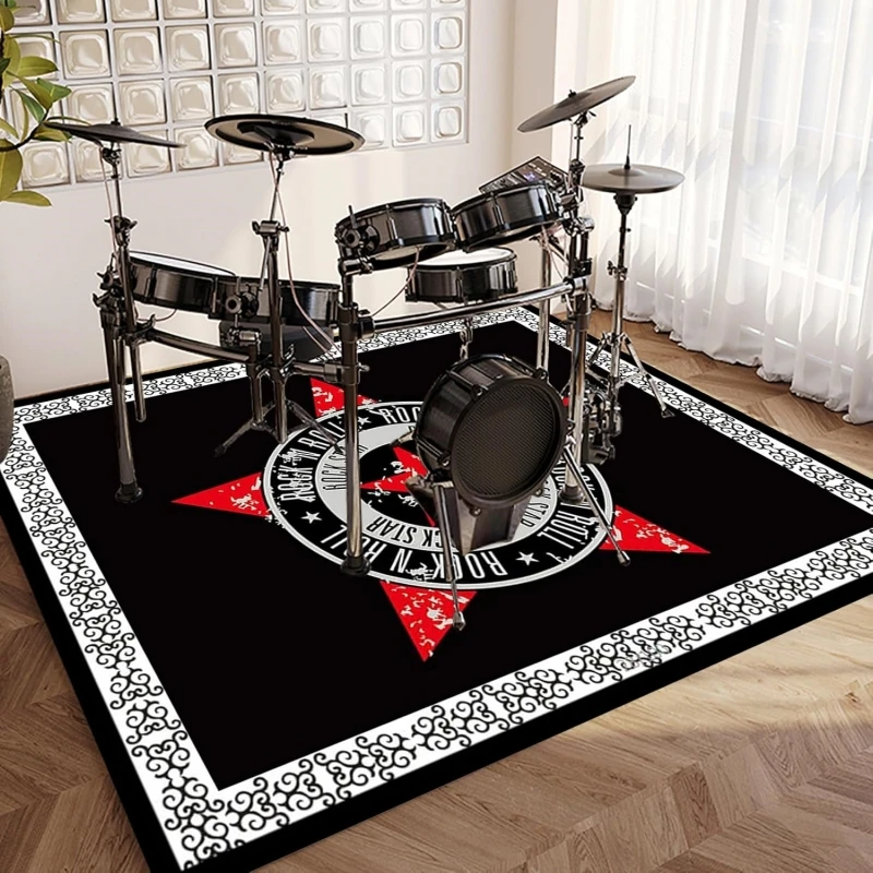 Alfombra insonorizada, alfombras de tambor, manta para tambores de bajos, ruleta, estera de suelo Musical de Jazz electrónica, escenario absorbente de sonido Vintage