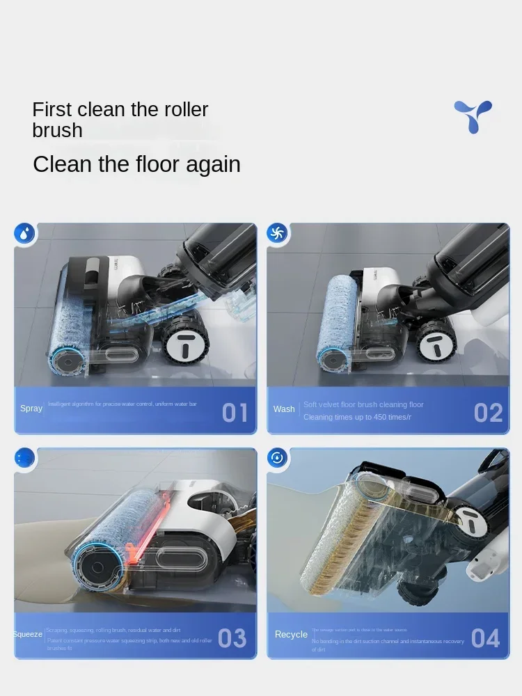 TINECO FUvan 3.0Plus intelligent floor washing machine Household appliances anti-bacterial edge suction cleaning mopping machine