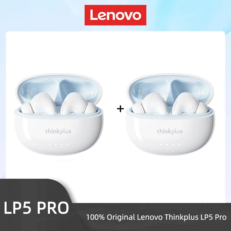 Lenovo LP5 PRO Wireless Bluetooth 5.4 Earphones TWS HiFi Sound Gaming Earbuds LP5Pro Sport headset Long Standby with Mic 2025