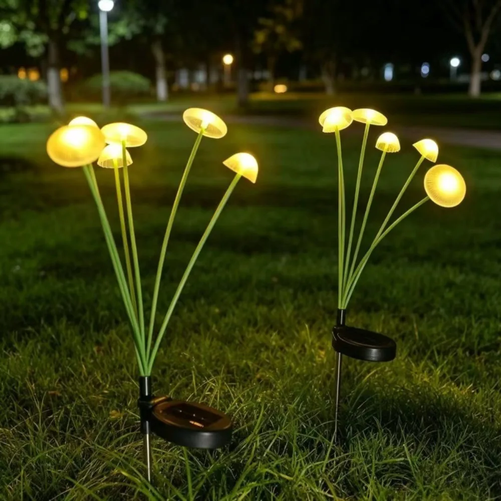 luz-ambiente-solar-led-em-forma-de-cogumelo-com-8-leds-a-prova-d'Agua-lampadas-decorativas-para-jardim-caminho-gramado-patio-casamento-e-festas