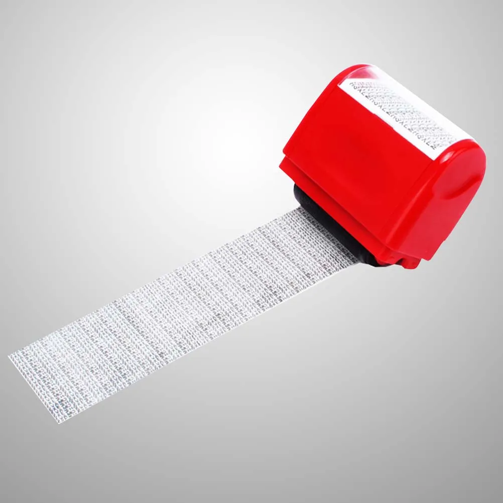 Mini Roller Self-Inking Stamp For Office Privacy Protection Compact Messy Code Security Stamp Lightweight Office