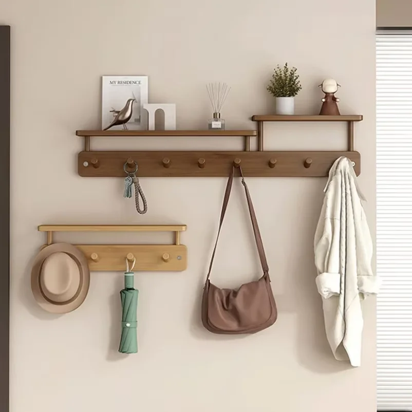 Wall Mounted Coat Racks Entrance Hall Clothes Storage Rack Stand Interior Hallway Clothing Organizer