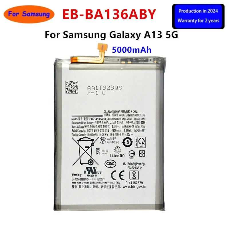 2024 years Brand New EB-BA136ABY 5000mAh High Quality Replacement Battery For  Samsung Galaxy A13 5G+Tools