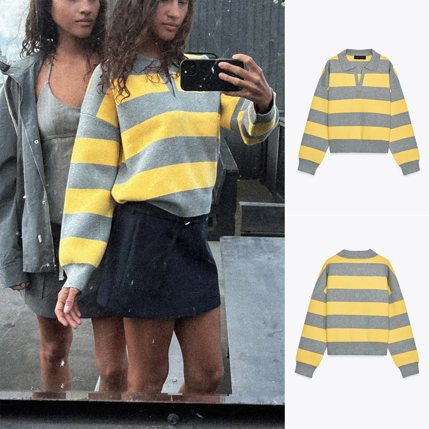 

Новый осенний женский простой длинный све в полоску Ne трикотаж из полиэфирного волокна повседневный женский трикотаж Sle Faion