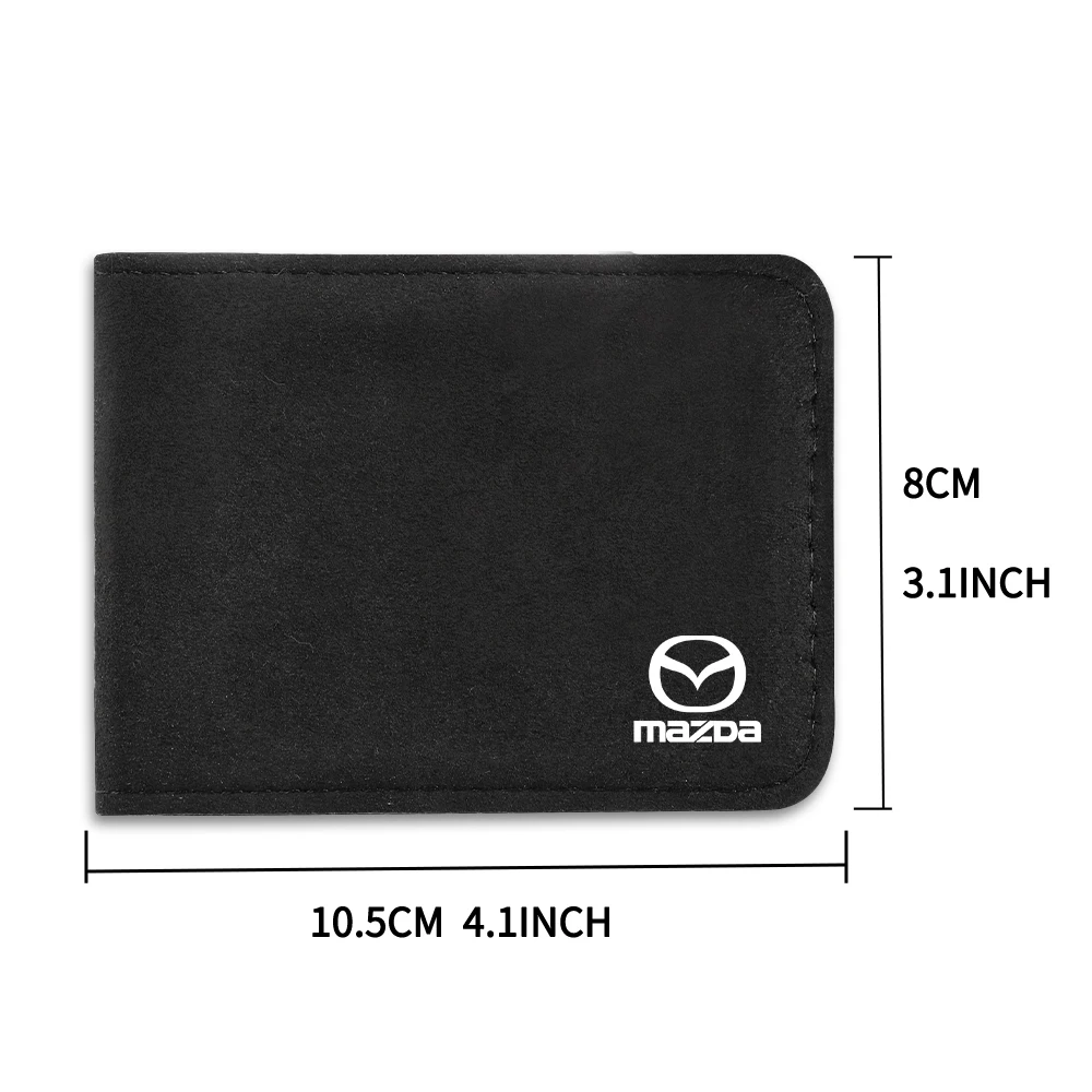 Car Driver License Cover Leather Auto Driving Documents Case Credit Card Holder For Mazda Speed MS 2 3 5 6 7 323 RX8 Axela CX-3