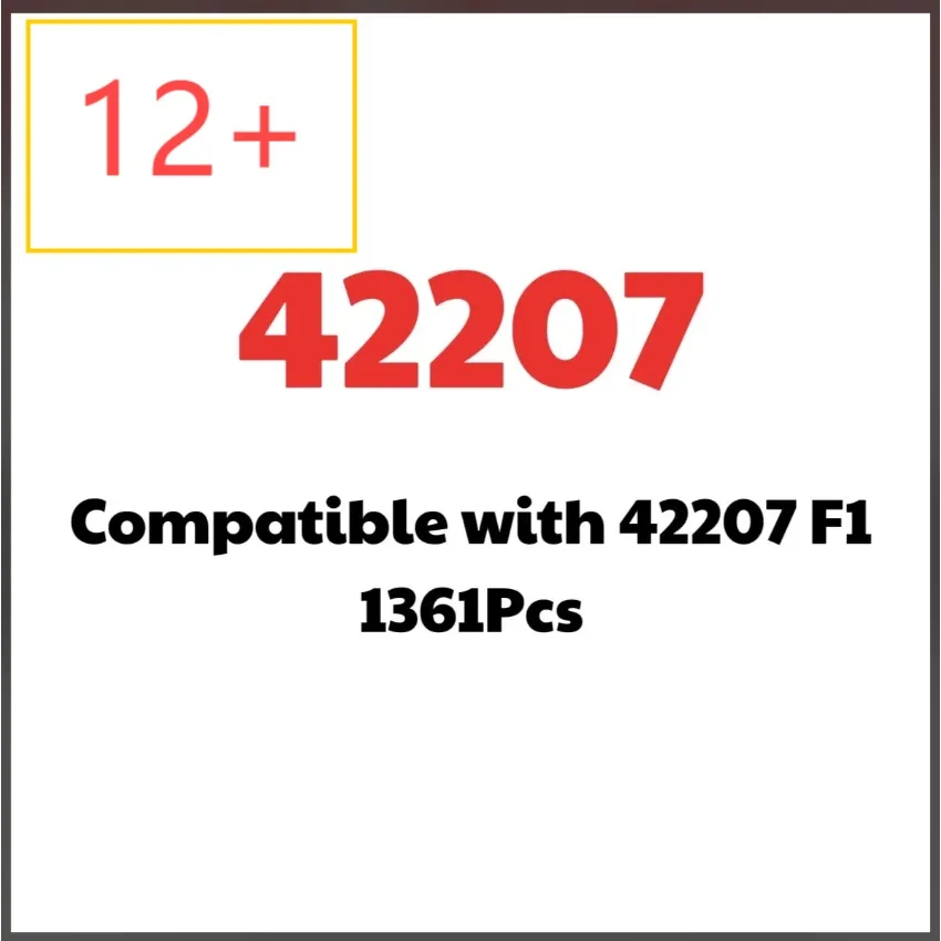 

Red Blue 2025 New Technology 42206 42207 Racing Blocks Christmas Gift Home Decoration Track Lightning: F1 Speed Feast