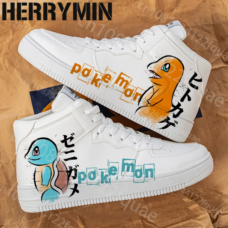 Charizard couple Shoes 3d Print Sneakers Anime Cartoon Teenager boy High Top Outdoor pokemons Basketball Sports Casual Men Shoes