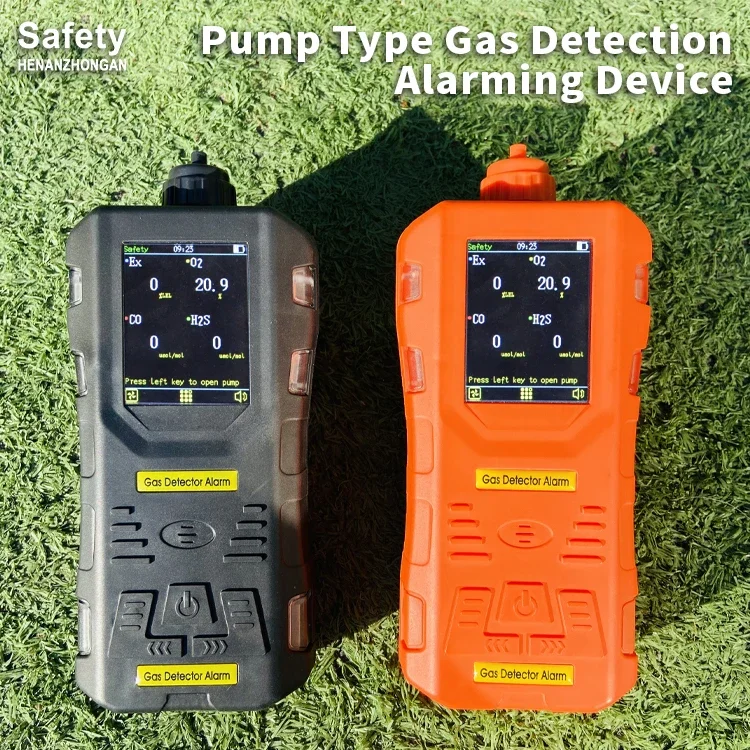 handheld gas detector multi gas monitor customized gas alarm with built in pump