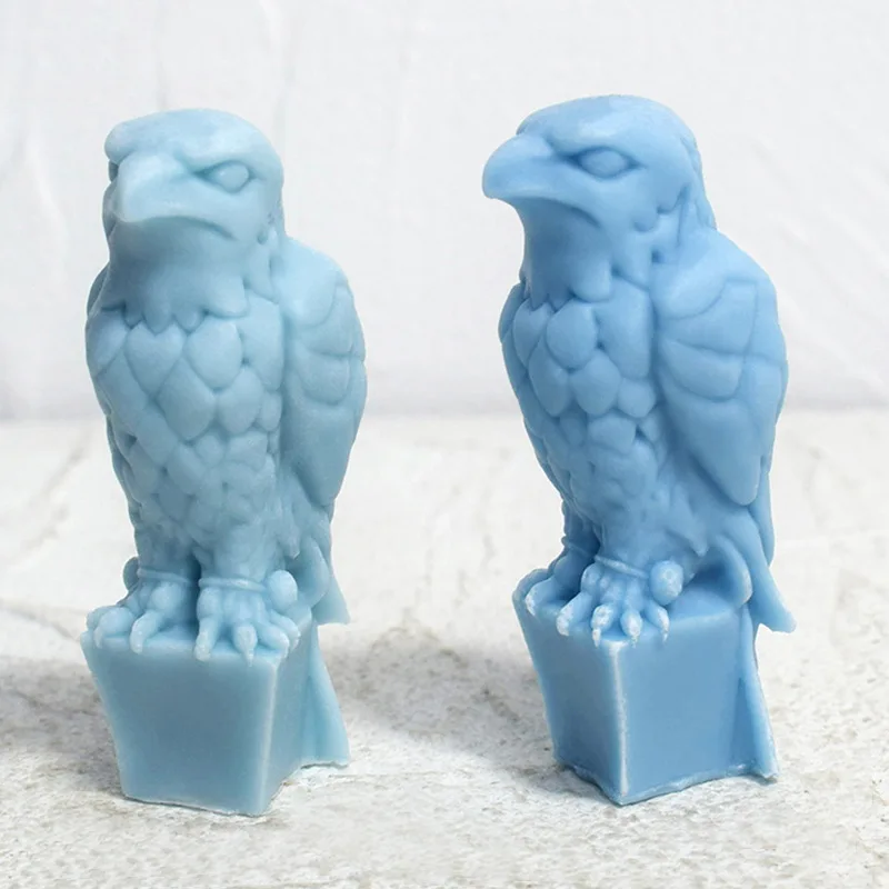 Maltese Falcon Silicone Mold Handmade Standing Eagle Statue Soap Resin Gypsum Plaster Molds Sculpture Home Decor Crafts Gifts