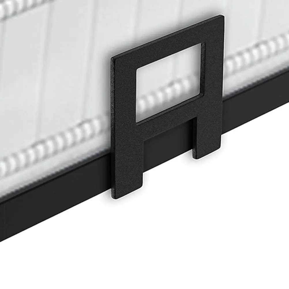 

1 set Mattress Retainer Bar Non-slip Stoppers Fixing Bracket Bedstead Black Iron Compatible Sizes Prevent Slipping Off Practical