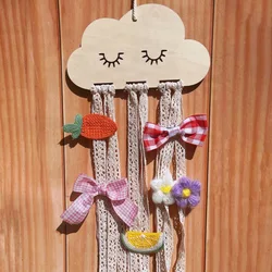 Baby Hair Clips Wood Holder Hairpins Storage Wall Hanging Hanger For Girls Hairpin Hair Accessories Storage Supplies Room Decor