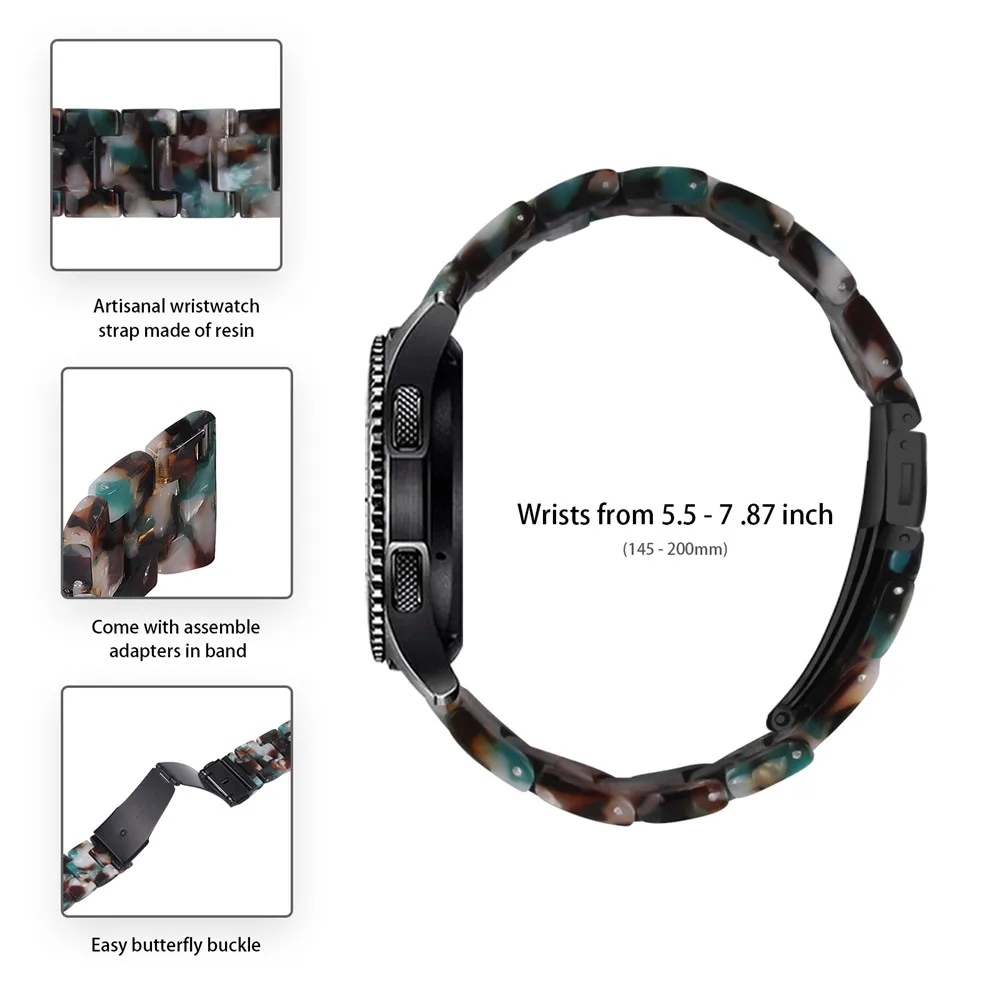 20mm 22mm Resin Watch Band For Huami Amazfit GTS 2 3 2e 2mini GTR 2e Pro Bracelet Wrist Strap Loop For Bip S U Lite GTR 42 47mm