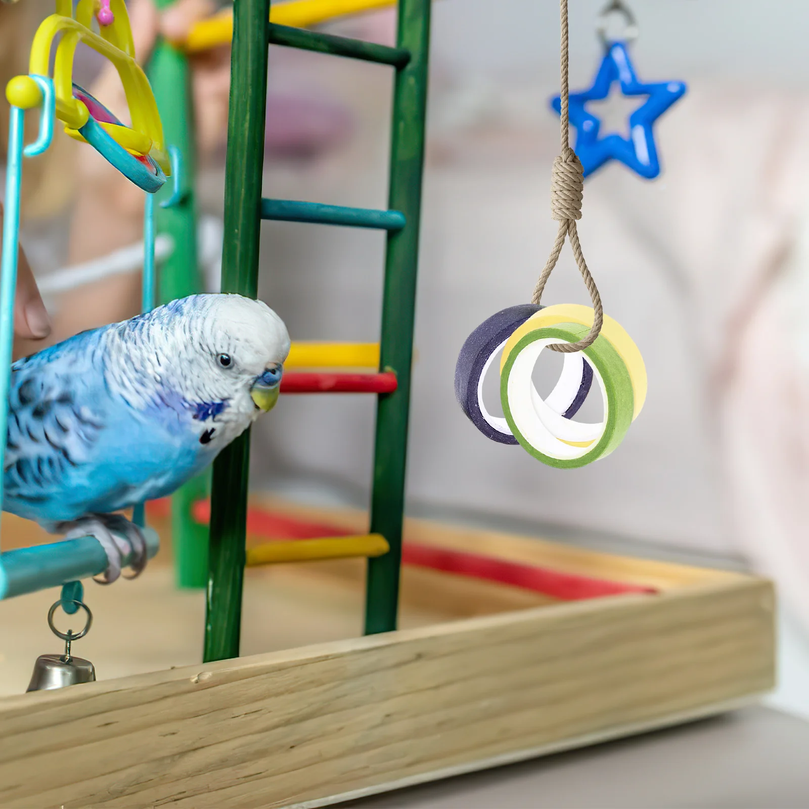 

10 Pcs Parrot Chew Toy Bird Chewing Cardboard Toys Cage Cockatiel Foraging Hamster Accessories Bite