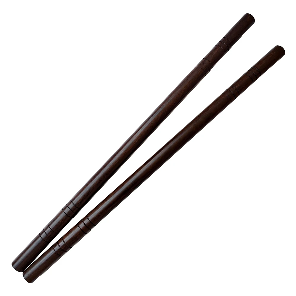 Kun Master Hardwood Ebony Staff Sticks for Martial Arts Training in Kungfu and Karate Escrima Practice