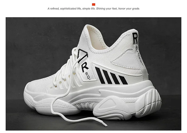 Herren-Schuhe mit verstecktem Absatz, atmungsaktive Sneaker, versteckte Absätze, erhältlich in den Höhen 8 cm und 6 cm, optional erhöhte Absatzhöhe, sportliche Schuhe für Männer, die größer wirken lassen. – Detail 26