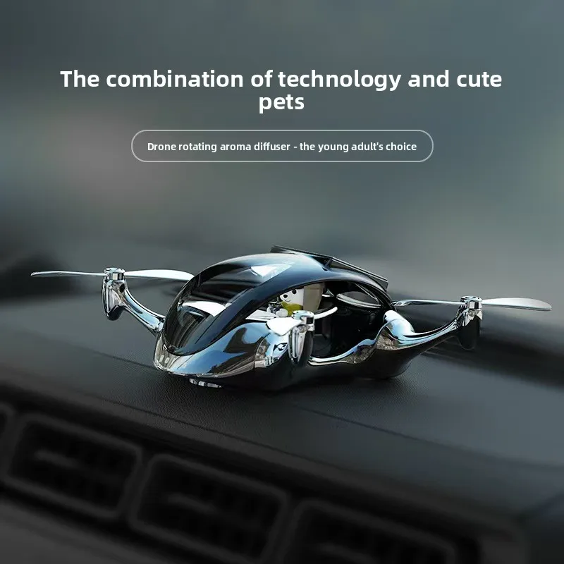 High-end car jewelry ornament solar car aromatherapy drone cool car decoration high-end men's new models