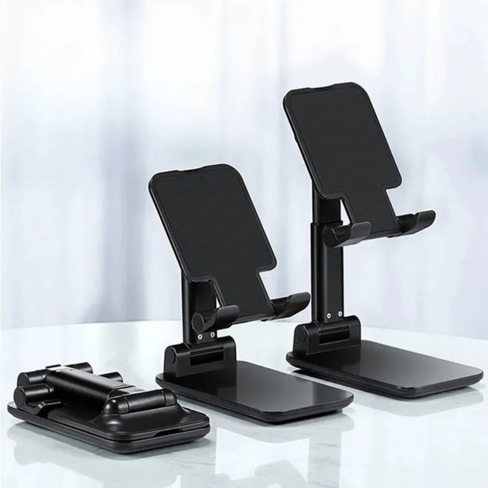 New Folding Phone Stand Adjustable Universal Cell Phone Stands Rotatable Plastic Desktop Tablet Holder for Home Office