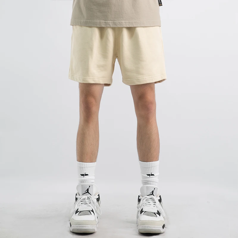 

Тяжелые летние американские повседневные серые брюки «пять четвертей», свободные мужские спортивные шорты выше колена, баскетбольные брюки