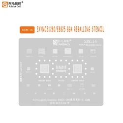 Amaoe BGA Reballing Stencil For Samsung A53 A536 Exynos1280 E8825 CPU BGA254 IC Tin Plant Net