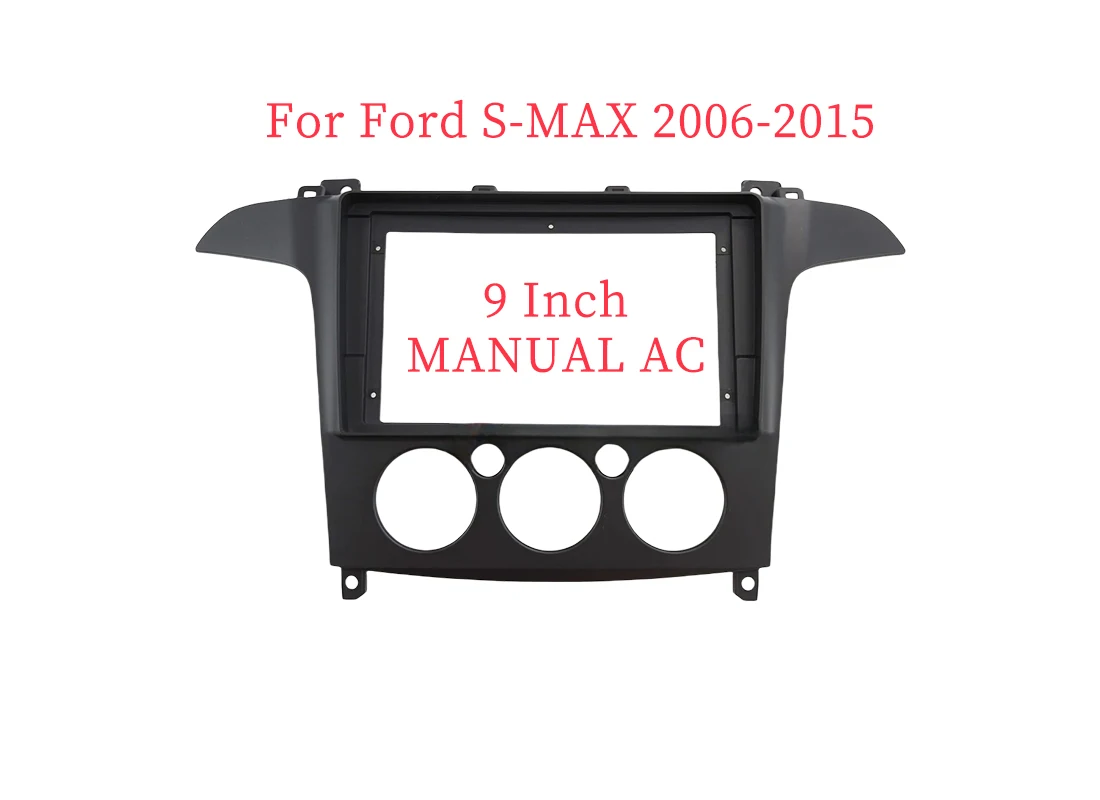 9 Inch Car Frame Fascia Adapter Android Radio Dash Fitting Panel Kit For Ford S-MAX 2006-2015