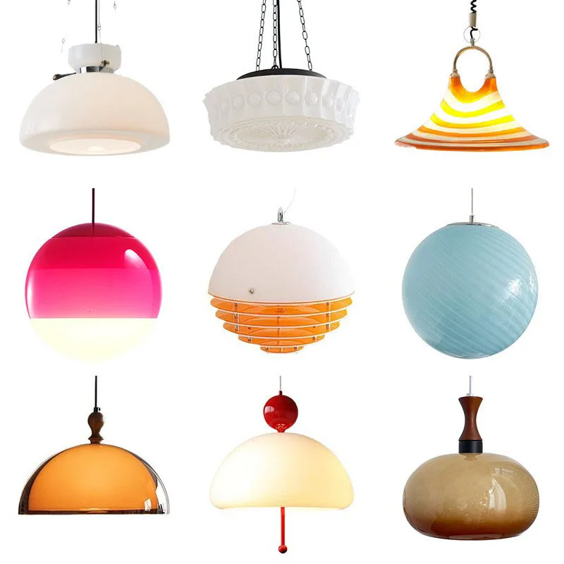 

Glass chandelier designer high-end restaurant lights cafe creative colorful speakers