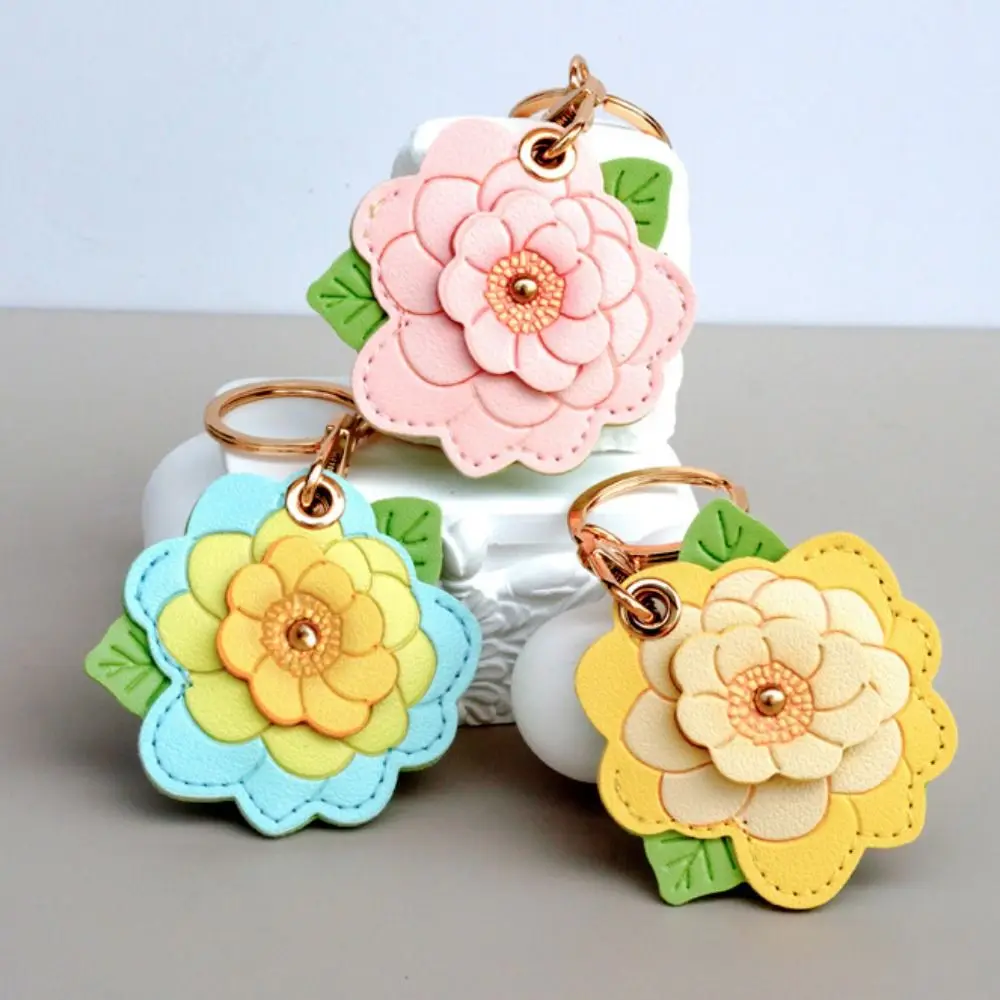 Hydrangea Design Access Control Card Cover Practical Hanging Accessories Access Card Holder Camellia Design Anti-Drop