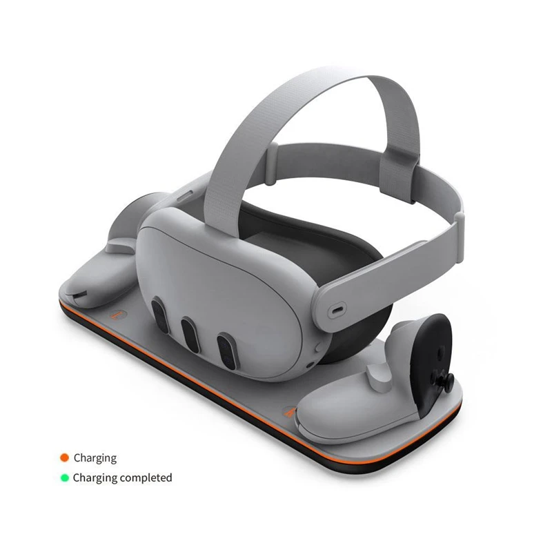 Kit de adaptador de carga inalámbrica para auriculares Meta Quest 3 VR, estación de carga rápida, juego de adaptador de carga básico
