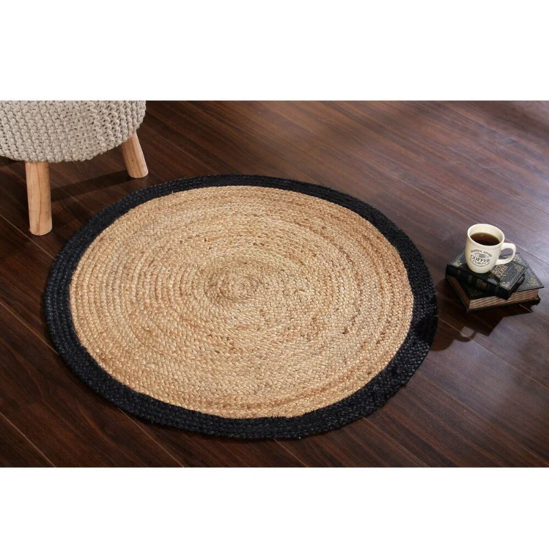 Rug 100% Natural Jute Braided Style Rug Reversible Living Modern Rustic Look Rug Bedroom Decor Prayer Mat Muslim