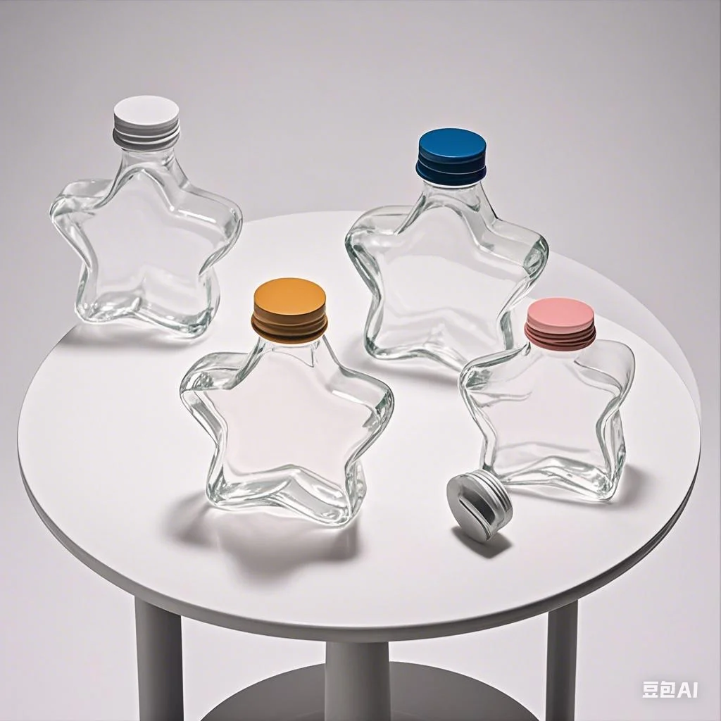 

Clear 200ML Star-Themed Plastic Bottle; Perfect for Coffee, Tea, and Fruit Juices