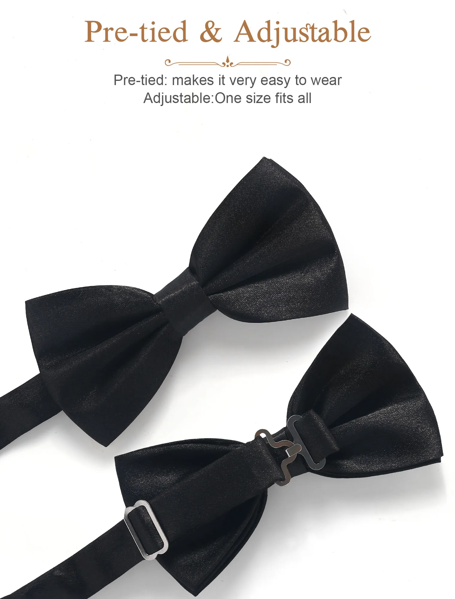 Men's Adjustable Y Shape Suspenders Bow Tie Set