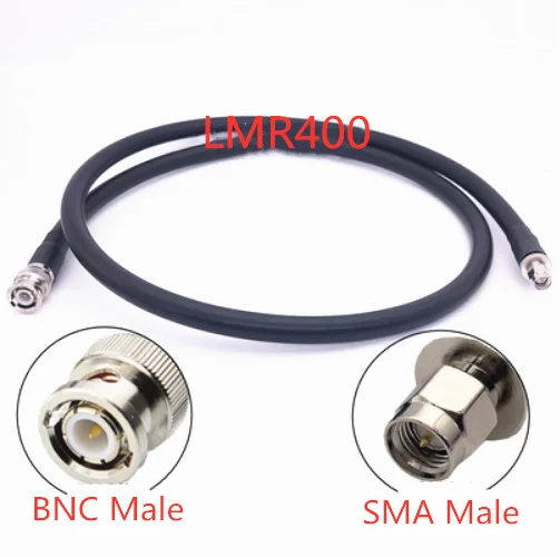 LMR-400 SMA Male to BNC Male Connector LMR400 Cable Extension Jumper Pigtail  WIFI Antenna 0.1-20m