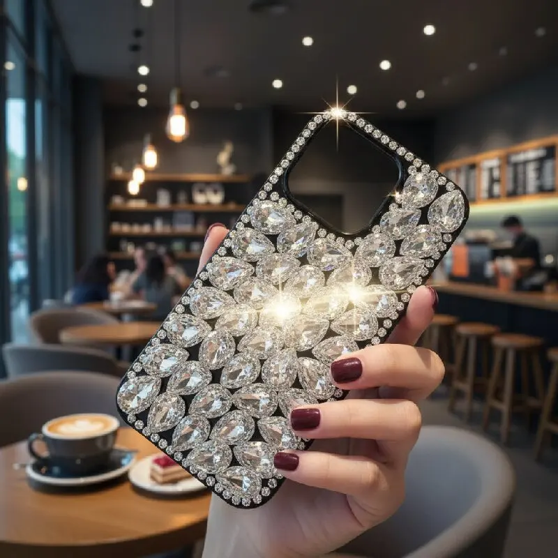 

Luxury Diamonds For xiaomi 13 Ultra 12S 13Lite Note10 16 14T 15pro 17pro max Full Shining Cover Jewelled Case Hard Phone Shell