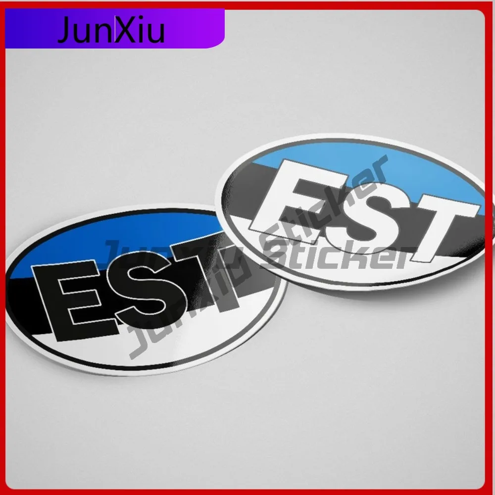 

Estonia EST Sticker Unique Letter Boxes Outdoor Funny Door Trim Campers Waterproof Scratch Resistant Auto Accessories Car