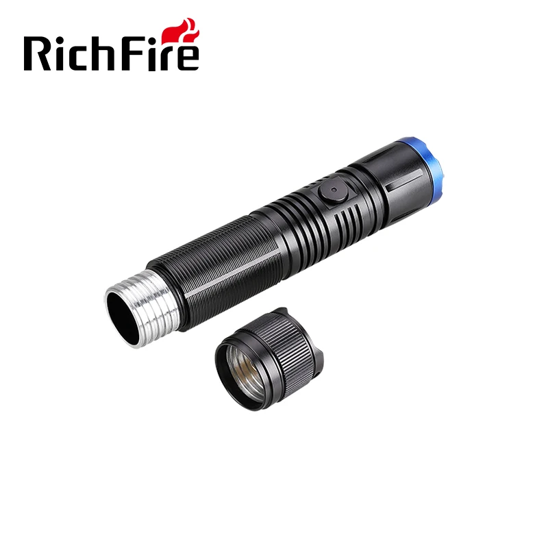 USB 충전식 알루미늄 본체 백색 레이저 손전등 백색광