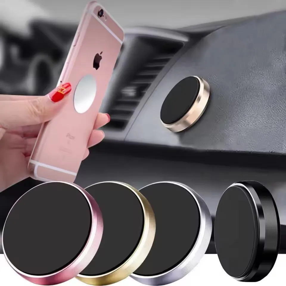 Magnetic Car Phone Holder Magnet Mount Bracket Stick on Car Dashboard Wall Mobile Cell Support in Car for iPhone Samsung Xiaomi