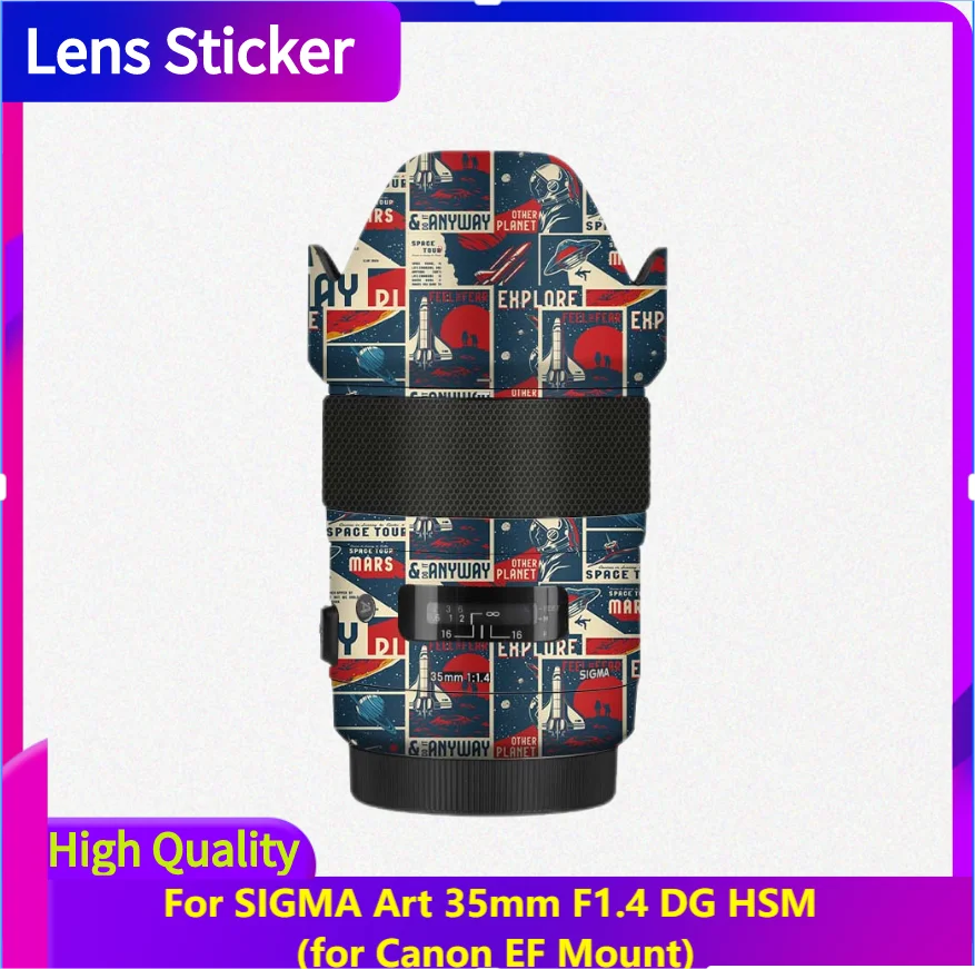 For SIGMA Art 35mm F1.4 DG HSM for Canon EF Mount Lens Sticker Protective Skin Anti-Scratch Protector Film art35 f/1.4 35/1.4