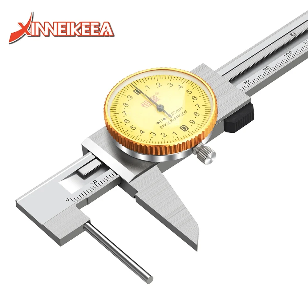 High-Precision Measuring Instrument With Watch Caliper Industrial Grade Measuring Tool Caliper Analog Caliper 0-150mm 0-200mm