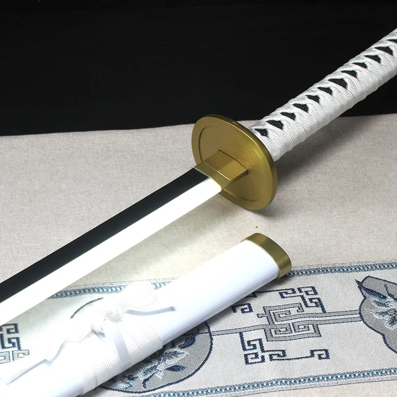 104 cm/41 Zoll Roronoa Zoro Katana Leuchtendes Schwert Anime Charakter Cosplay Spielzeugschwert mit Gürtel und Halter Wado Ichimonji Halloween