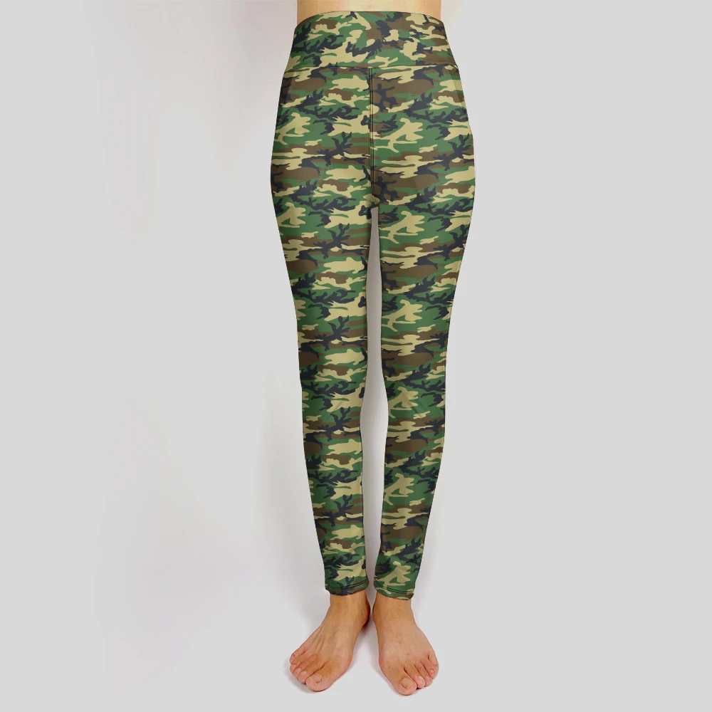 LETSFIND Super Soft 3D Camouflage Digital Printing Pockets Pants Fashion High Waist Fitness Women Inside Pockets Sexy Leggings