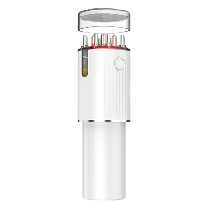 

ABUD-3-In-1 Vibrating Hair Oil Applicator Scalp Massager Red Lights With 70Ml Storage Hair Treatment Growth Applicator