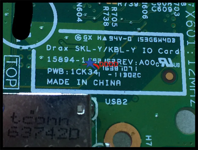  Original 1CK34 FOR DELL 3168 USB BOARD  Test OK