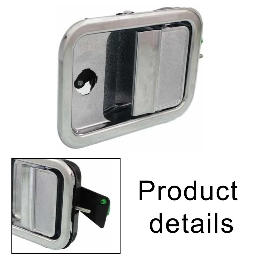 A1842228002 Handle Black Silver Left Door Handle Quick Install Easy To Use Wear-resistant Non-deformation Fleet Maintenance