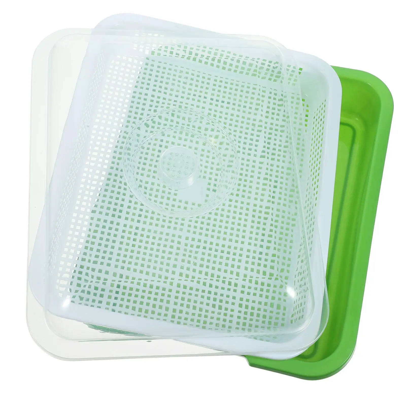 

Plastic Germination Durable Planter Hydroponic Grow Tray Nursery Tray Soilless Sprouting Wheat Grass Seed Radish Chinese Cabbage